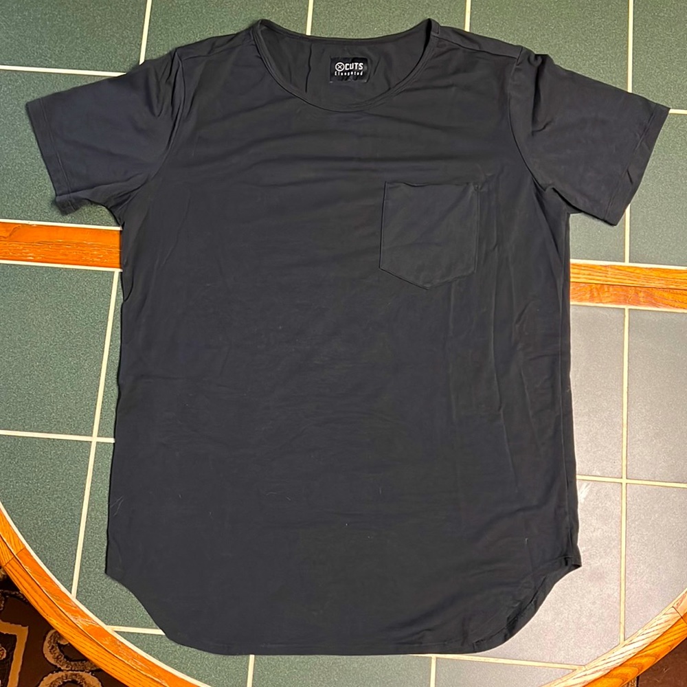 X CUTS Elongated T-Shirt Black